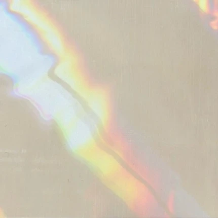 Feuille de durcissement par hologramme diagonal